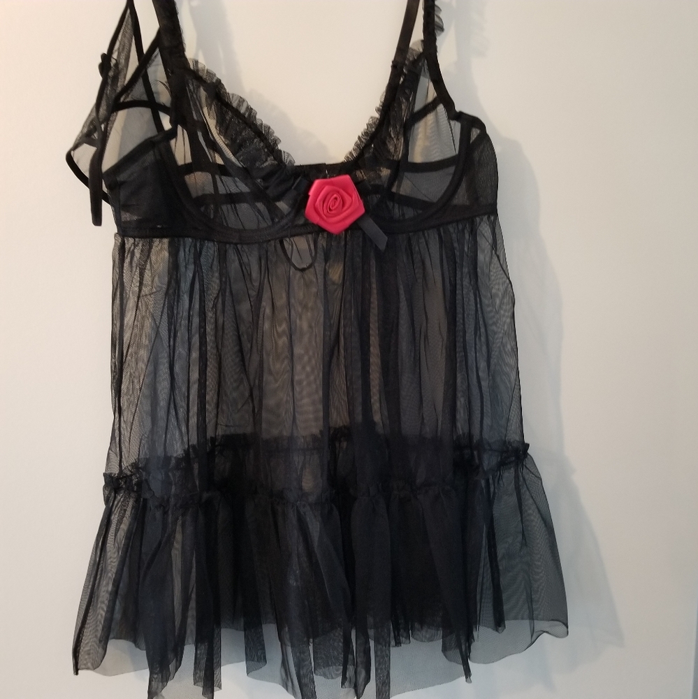 See Through Short Chemise